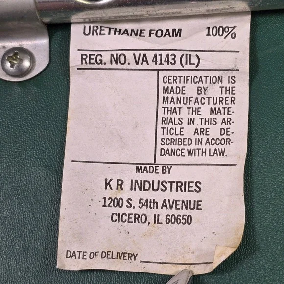 Vintage Green Bay Packers Seat Cushion Chair NFL Football 1993 KR Industries - Picture 3 of 12